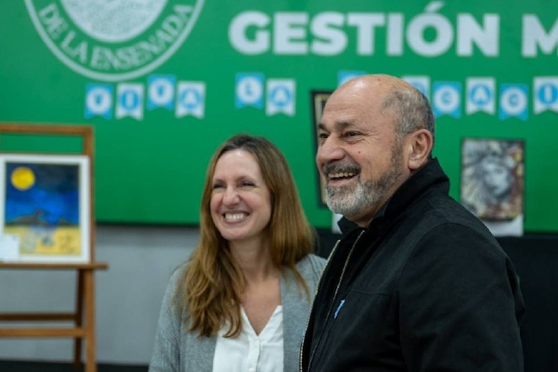 Sonrisas y acompañamiento docente en la muestra